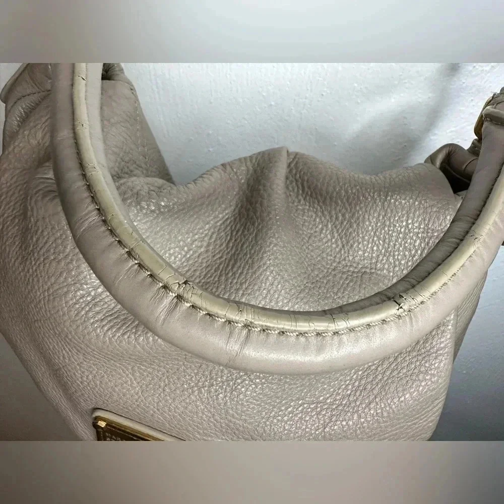 MARC JACOBS LIL UKITA DIRTY MARTINI TAUPE LEATHER CROSSBODY SHOULDER BAG